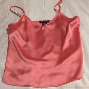 Coral Satin Camisole